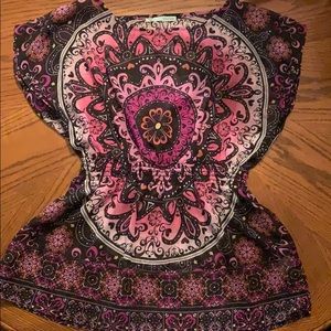 Sheer Boho Mandala Top
